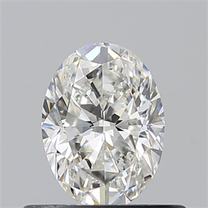 Foto Diamante Natural 0.50 quilates, Ovalado , Color G, claridad SI1 y certificado GIA de
