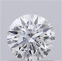 Natural Diamond 0.75 Carats, Round with Excellent Cut, F Color, SI2 Clarity and Certified by GIA