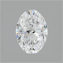 Natural Diamond 2.13 Carats, Oval with  Cut, D Color, SI1 Clarity and Certified by GIA