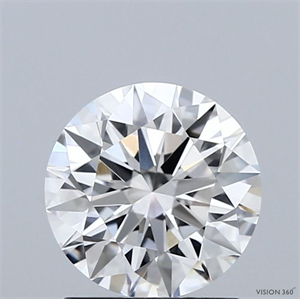 Picture of Lab Grown Diamond 1.54 Carats, Round with Ideal Cut, F Color, VVS2 Clarity and Certified by IGI