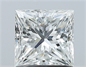 Natural Diamond 1.00 Carats, Princess with  Cut, G Color, VVS2 Clarity and Certified by GIA