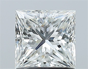 Picture of Natural Diamond 1.00 Carats, Princess with  Cut, G Color, VVS2 Clarity and Certified by GIA
