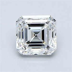 Picture of Natural Diamond 1.20 Carats, Asscher with  Cut, E Color, VS1 Clarity and Certified by GIA