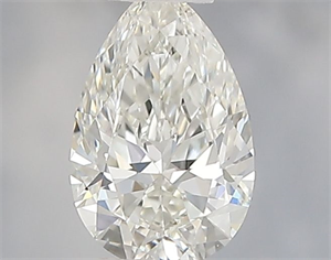Picture of Natural Diamond 0.38 Carats, Pear with  Cut, G Color, VVS2 Clarity and Certified by IGI