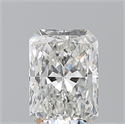 Natural Diamond 0.51 Carats, Radiant with  Cut, H Color, IF Clarity and Certified by GIA