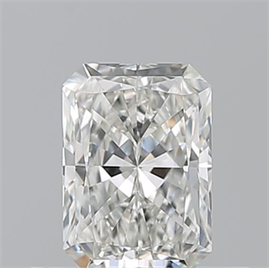 Picture of Natural Diamond 0.51 Carats, Radiant with  Cut, H Color, IF Clarity and Certified by GIA