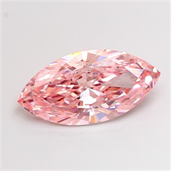 Picture of Lab Grown Diamond 3.49 Carats, Marquise with  Cut, Fancy Vivid Pink Color, VS2 Clarity and Certified by IGI