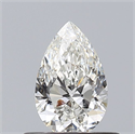 Diamante Natural 0.50 quilates, De pera , Color H, claridad SI2 y certificado GIA