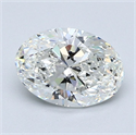 Natural Diamond 1.33 Carats, Oval with  Cut, G Color, VVS2 Clarity and Certified by GIA