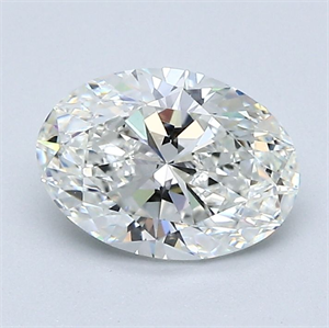 Picture of Natural Diamond 1.33 Carats, Oval with  Cut, G Color, VVS2 Clarity and Certified by GIA