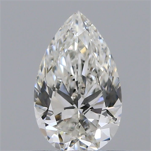 Picture of Natural Diamond 0.50 Carats, Pear with  Cut, G Color, SI1 Clarity and Certified by IGI