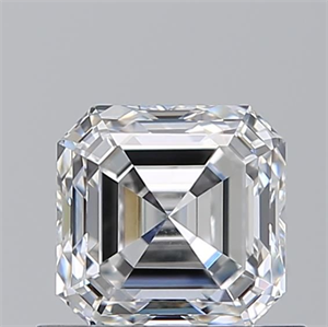 Picture of Natural Diamond 0.76 Carats, Asscher with  Cut, E Color, SI1 Clarity and Certified by GIA