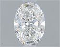 Diamante Natural 0.60 quilates, Ovalado , Color F, claridad VVS2 y certificado GIA