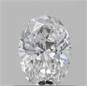 Natural Diamond 0.50 Carats, Oval with  Cut, E Color, SI1 Clarity and Certified by GIA