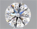 Natural Diamond 0.70 Carats, Round with Very Good Cut, D Color, VVS2 Clarity and Certified by GIA