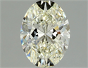 Natural Diamond 1.01 Carats, Oval with  Cut, K Color, VVS2 Clarity and Certified by GIA