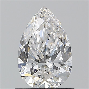 Picture of Natural Diamond 0.90 Carats, Pear with  Cut, E Color, VS2 Clarity and Certified by GIA
