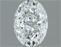 Natural Diamond 0.50 Carats, Oval with  Cut, F Color, IF Clarity and Certified by GIA