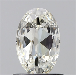 Picture of Natural Diamond 0.49 Carats, Oval with  Cut, J Color, SI1 Clarity and Certified by GIA