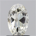 Natural Diamond 0.49 Carats, Oval with  Cut, J Color, SI1 Clarity and Certified by GIA