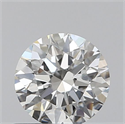Natural Diamond 0.50 Carats, Round with Excellent Cut, H Color, VVS2 Clarity and Certified by GIA