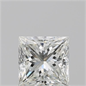Natural Diamond 0.90 Carats, Princess with  Cut, I Color, VVS1 Clarity and Certified by GIA