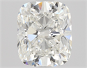 Natural Diamond 0.73 Carats, Cushion with  Cut, H Color, VS1 Clarity and Certified by GIA