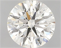 Natural Diamond 0.86 Carats, Round with Excellent Cut, I Color, IF Clarity and Certified by GIA