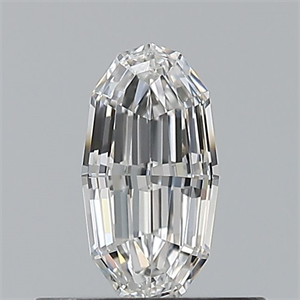 Picture of Natural Diamond 0.41 Carats, Oval with  Cut, F Color, VS2 Clarity and Certified by GIA
