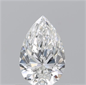 Natural Diamond 0.71 Carats, Pear with  Cut, F Color, VS1 Clarity and Certified by GIA