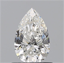 Diamante Natural 0.61 quilates, De pera , Color F, claridad VS1 y certificado GIA