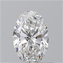 Natural Diamond 0.51 Carats, Oval with  Cut, F Color, VVS1 Clarity and Certified by GIA