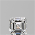 Diamante Natural 0.51 quilates, Asscher , Color F, claridad VS1 y certificado GIA