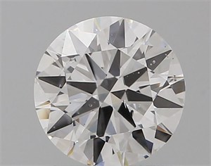 Picture of Natural Diamond 0.70 Carats, Round with Very Good Cut, D Color, SI2 Clarity and Certified by GIA