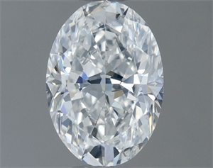 Foto Diamante Natural 0.55 quilates, Ovalado , Color F, claridad SI2 y certificado GIA de