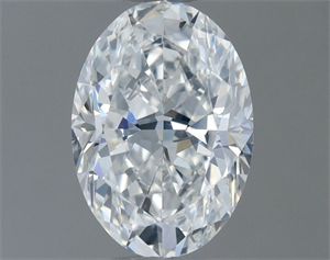 Foto Diamante Natural 0.55 quilates, Ovalado , Color F, claridad SI2 y certificado GIA de