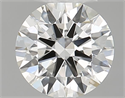 Diamante Natural 0.45 quilates, Redondo , Color J, claridad IF y certificado GIA
