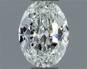 Picture of Natural Diamond 0.51 Carats, Oval with  Cut, H Color, SI1 Clarity and Certified by GIA