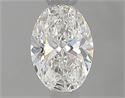 Diamante Natural 0.53 quilates, Ovalado , Color F, claridad SI1 y certificado GIA