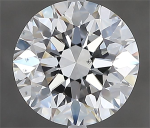 Picture of Natural Diamond 2.00 Carats, Round with Excellent Cut, E Color, VS2 Clarity and Certified by IGI