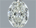 Natural Diamond 1.00 Carats, Oval with  Cut, H Color, VS1 Clarity and Certified by IGI