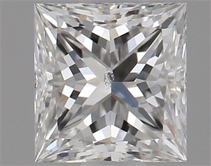 Foto Diamante Natural 0.55 quilates, Princesa , Color G, claridad SI2 y certificado GIA de