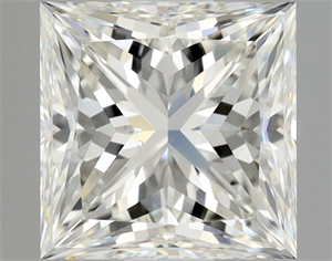 Picture of Natural Diamond 1.02 Carats, Princess with  Cut, H Color, SI1 Clarity and Certified by GIA