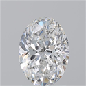 Natural Diamond 1.51 Carats, Oval with  Cut, E Color, SI2 Clarity and Certified by GIA