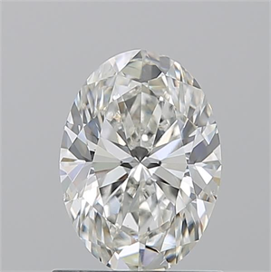 Picture of Natural Diamond 1.01 Carats, Oval with  Cut, H Color, VS2 Clarity and Certified by GIA