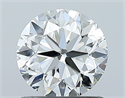 Diamante Natural 1.01 quilates, Redondo , Color G, claridad SI1 y certificado GIA