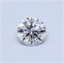 Diamante Natural 0.46 quilates, Redondo , Color E, claridad SI2 y certificado GIA