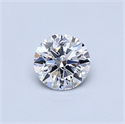 Natural Diamond 0.46 Carats, Round with Excellent Cut, E Color, SI2 Clarity and Certified by GIA