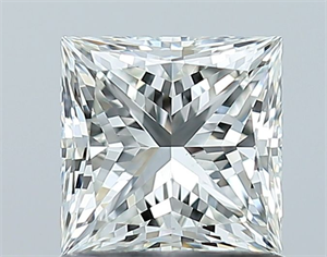 Picture of Natural Diamond 1.01 Carats, Princess with  Cut, I Color, VS2 Clarity and Certified by GIA