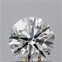 Natural Diamond 0.71 Carats, Round with Excellent Cut, E Color, VVS2 Clarity and Certified by IGI